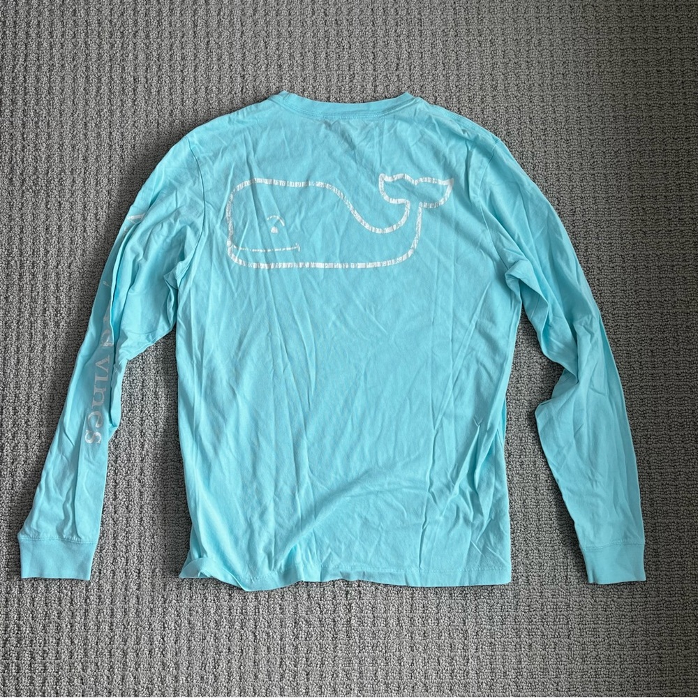 Vineyard Vines Vintage Whale Long-Sleeve Pocket Tee